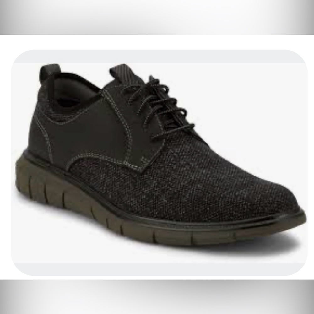 Dockers Calhoun SupremeFlex casual Oxford sneakers in black knit gray